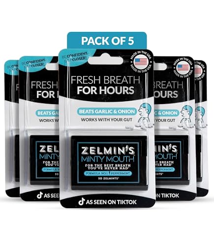 Amazon.com : Zelmin's Minty Mouth Breath Mints - (3 Pack) Long